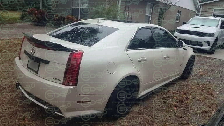2009-2015 Cadillac CTS-V V2 | Sedan MATTE BLACK Rear Trunk Wing Wickerbill Spoiler